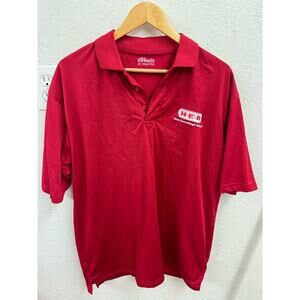 HEB Red Logo Employee Uniform Polo Shirt Ukrop's Threads Large